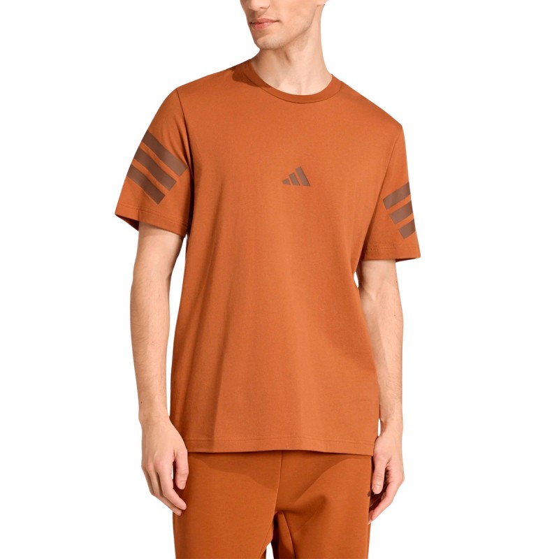 ADIDAS Camiseta Future Icons 3-Stripes Tee Marrón Bronce Dusky Bronze Hombre
