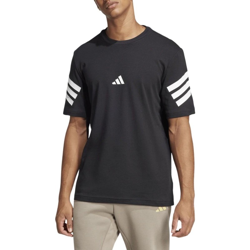 ADIDAS Camiseta Future Icons 3-Stripes Tee Negro Black Hombre