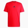 ADIDAS Camiseta Essentials 3-Stripes Single Jersey Tee Rojo Pure Ruby Hombre