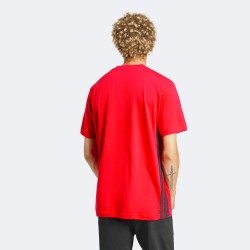 ADIDAS Camiseta Essentials 3-Stripes Single Jersey Tee Rojo Pure Ruby Hombre