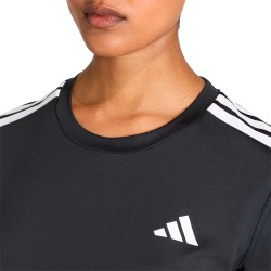 ADIDAS Camiseta Hyperglam 3-Stripes Negro Black Mujer