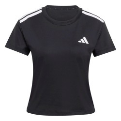 ADIDAS Camiseta Hyperglam 3-Stripes Negro Black Mujer