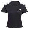 ADIDAS Camiseta Hyperglam 3-Stripes Negro Black Mujer