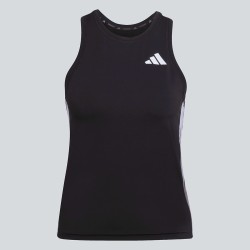 ADIDAS Camiseta Train Essentials 3-Stripes Workout Tank Top Black Negro Mujer