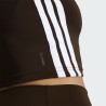 ADIDAS Camiseta Essentials 3-Stripes Workout Marrón Oscuro Aurora Coffee Mujer