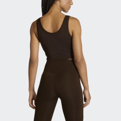 ADIDAS Camiseta Essentials 3-Stripes Workout Marrón Oscuro Aurora Coffee Mujer