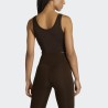 ADIDAS Camiseta Essentials 3-Stripes Workout Marrón Oscuro Aurora Coffee Mujer