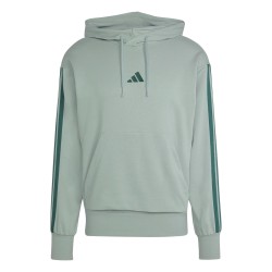 ADIDAS Sudadera Essentials 3-Stripes Azul Verdoso French Terry Hombre