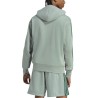 ADIDAS Sudadera Essentials 3-Stripes Azul Verdoso French Terry Hombre