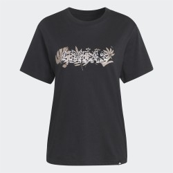 ADIDAS Camiseta Graphic Animal Negro Black Mujer
