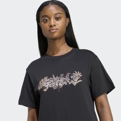 ADIDAS Camiseta Graphic Animal Negro Black Mujer