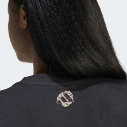 ADIDAS Camiseta Graphic Animal Negro Black Mujer