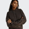ADIDAS Sudadera Seasonal Essentials Leopard Print Sleeve Terry Relaxed Leopardo Marrón Brown Mujer