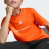 ADIDAS Camiseta Slogan Single Naranja Orange Niño