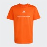 ADIDAS Camiseta Slogan Single Naranja Orange Niño
