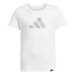 ADIDAS Camiseta Everyday Glam Graphic Blanco White Niña
