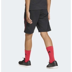 ADIDAS Pantalón Corto Slogan Negro Rojo Black Niño