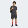 ADIDAS Pantalón Corto Slogan Negro Rojo Black Niño
