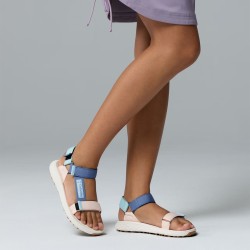 Columbia Sandalia Konos Globetrot Azul Rosa Blue Dusk, Peach Quartz Mujer