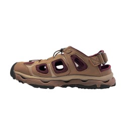 Treksta Sandalia Equinox Lace Beige Morado Burgundy Mujer