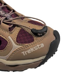 Treksta Sandalia Equinox Lace Beige Morado Burgundy Mujer