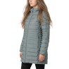 Campagnolo Chaqueta Larga Fibras Zip Hood Verde Jaspeado Jade Mel Mujer