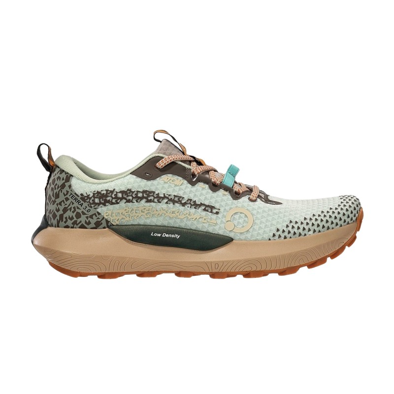 Atom Zapatilla Trail Running Terra V3 Verde Marrón Aloe Vera Hombre