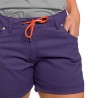 Trangoworld Pantalón Corto Gemona Morado Mujer