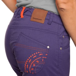 Trangoworld Pantalón Corto Gemona Morado Mujer