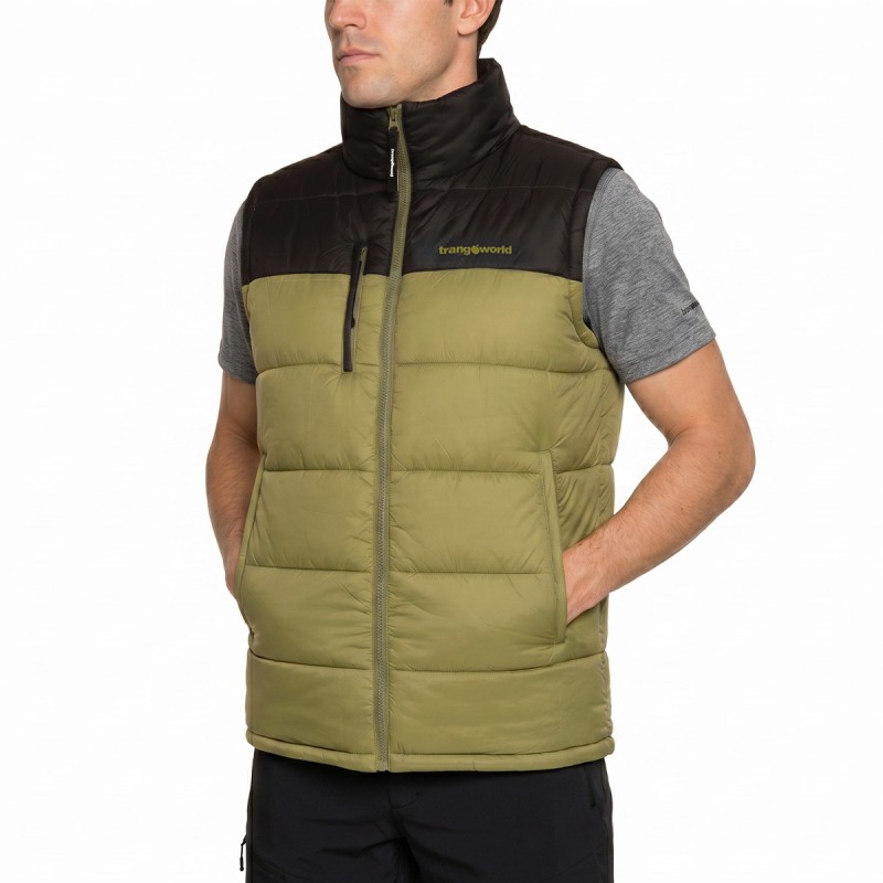 Trangoworld Chaleco Warren Verde Negro Hombre