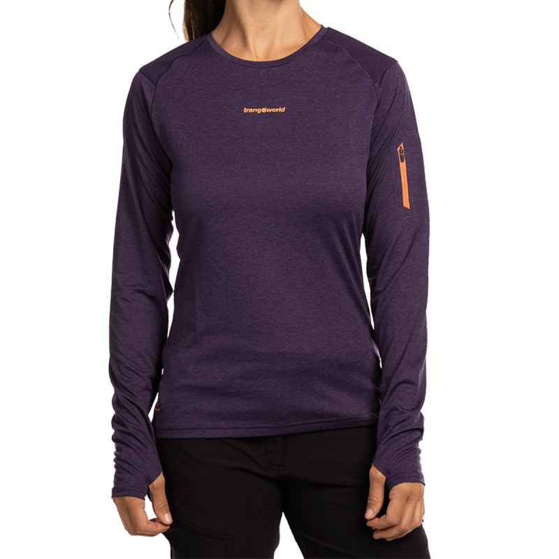 Trangoworld Camiseta Trx2 Wm Pro Long Morado Mujer