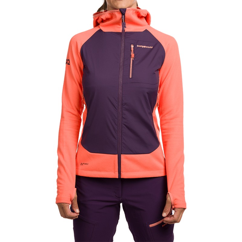 Trangoworld Chaqueta Trx2 Hybrid Lt Wm Pro Coral Morado Mujer