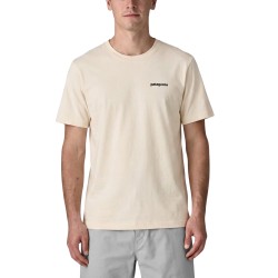 Patagonia Camiseta Men's P-6 Logo T-Shirt Beige Hombre