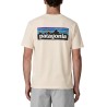 Patagonia Camiseta Men's P-6 Logo T-Shirt Beige Hombre