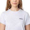 Patagonia Camiseta P-6 Logo Responsibili-Tee Blanco Azulado White Mujer