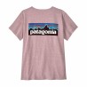 Patagonia Camiseta P-6 Logo Violeta Quiet Violet Mujer