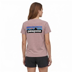 Patagonia Camiseta P-6 Logo Violeta Quiet Violet Mujer