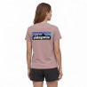 Patagonia Camiseta P-6 Logo Violeta Quiet Violet Mujer