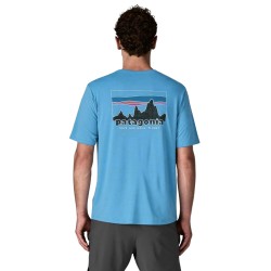 Patagonia Camiseta Cap Cool Daily Azul Shore Blue Hombre