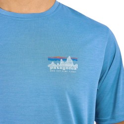 Patagonia Camiseta Cap Cool Daily Azul Shore Blue Hombre