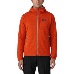 Patagonia Chaqueta R1 Techface Hoody Naranja Hot Embera Hombre