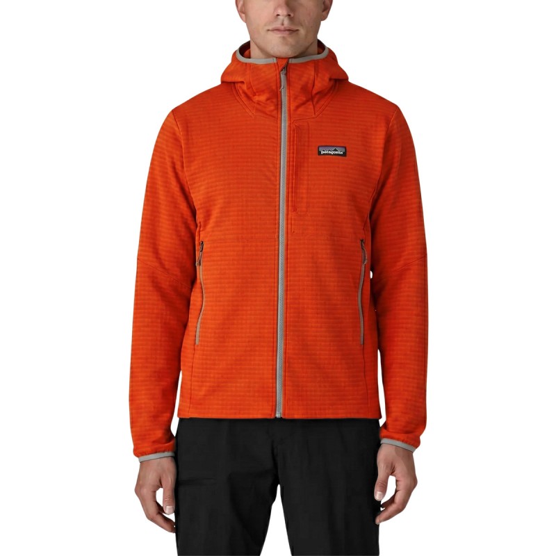 Patagonia Chaqueta R1 Techface Hoody Naranja Hot Embera Hombre