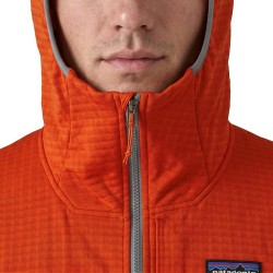 Patagonia Chaqueta R1 Techface Hoody Naranja Hot Embera Hombre