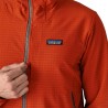 Patagonia Chaqueta R1 Techface Hoody Naranja Hot Embera Hombre