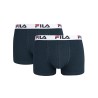 Fila Boxer 2 Pack Elastic With Logo Azul Oscuro Navy Hombre