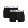 Fila Boxers 2 Pack Elastic With Logo Negro Black Hombre