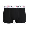 Fila Boxers 2 Pack Elastic With Logo Negro Black Hombre