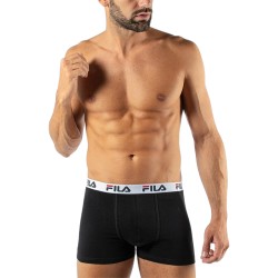 Fila Boxers 2 Pack Elastic With Logo Negro Black Hombre