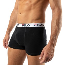 Fila Boxers 2 Pack Elastic With Logo Negro Black Hombre