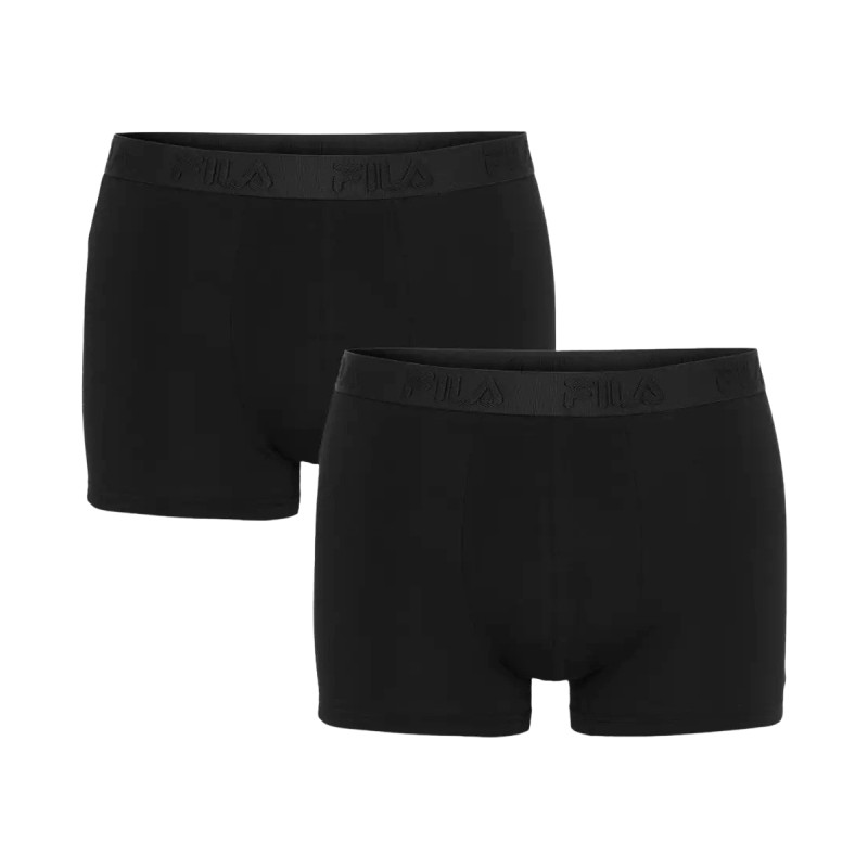 Fila Boxers Elastic With Logo 2 Pieces In Box Negro Black Hombre